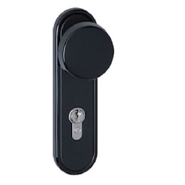 Garador standard black knob for side hinged garage doors