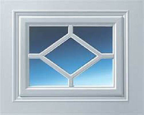 Diamond window for steel Beaumont design garage door