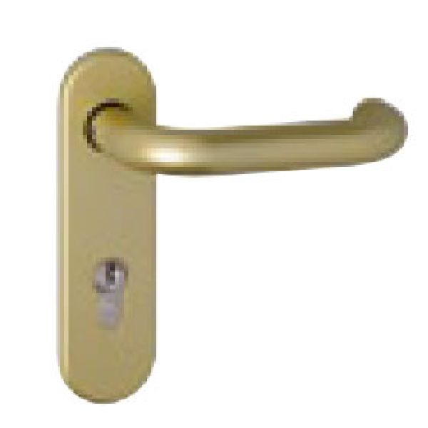 Garador gold effect handle for side hinged garage doors
