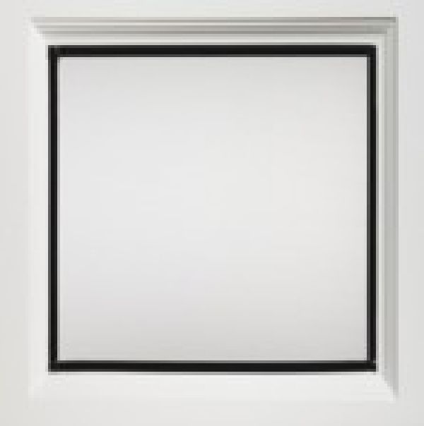 Plain semi-translucent window for GRP garage doors
